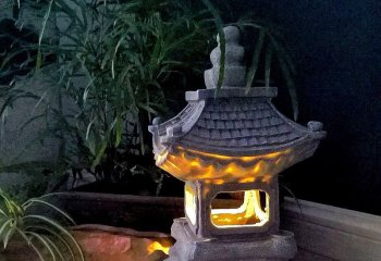 灯笼雕塑-户外落地日式庭院装饰宫灯室内创意摆件禅观
