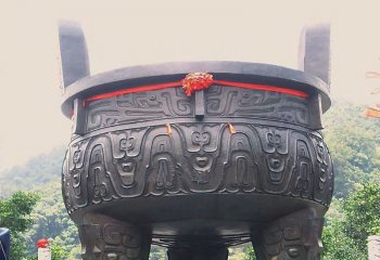 鼎雕塑-历史悠久的青铜器祠堂寺庙鼎雕塑