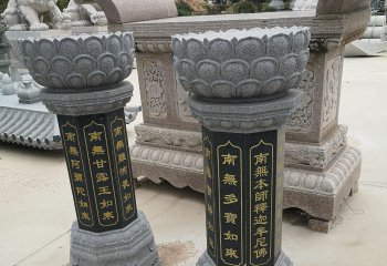 出食台雕塑-福州寺庙雕刻莲花花瓣出食台雕塑