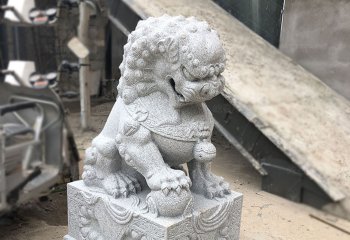 狮子雕塑-庭院别墅大理石石雕大型狮子雕塑