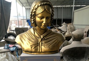 南丁格尔雕塑-玻璃钢仿铜胸像著名护理事业创始人南丁格尔雕塑