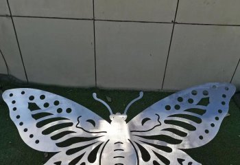 蝴蝶雕塑-操场不锈钢创意蝴蝶雕塑