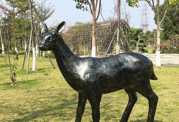 鹿雕塑-公园铜雕户外园林景观装饰品摆件鹿雕塑