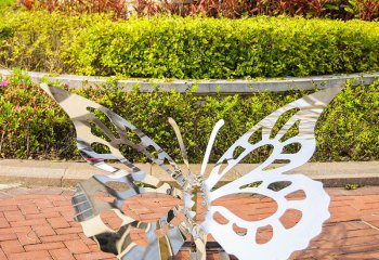 蝴蝶雕塑-不锈钢镂空创意户外景观装饰品蝴蝶雕塑