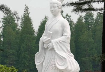 女性雕塑-息夫人汉白玉石雕中国古代女性雕塑