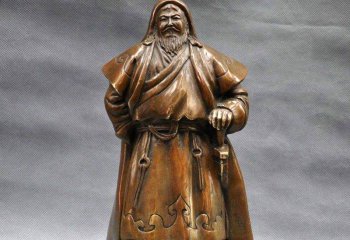 成吉思汗雕塑-户外铸铜世界著名军事家成吉思汗雕塑