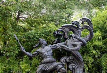 大禹雕塑-小区公园摆放铸造上古名人大禹治水青铜雕塑景观