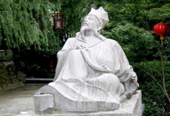 欧阳修雕塑-公园广场摆放历史名人文学家欧阳修汉白玉石雕像