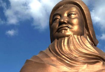 成吉思汗雕塑-大型头像景区景点历史名人蒙古可汗成吉思汗雕塑