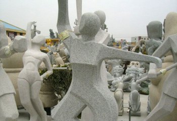 惠安石雕体育运动员雕塑人物雕刻　城市雕塑小品广场抽象艺术雕像_