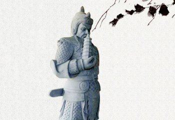 佛塔雕塑-中国古代神话中的托塔天王石雕塑