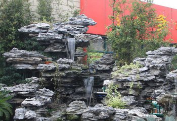 假山雕塑-花园奇石假山流水景观雕塑