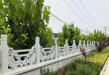 栏杆栏板雕塑-花园围墙大理石雕刻花纹栏杆