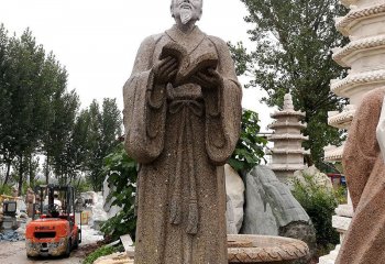 李时珍雕塑-园林医院摆放古代名医李时珍石雕