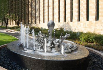 水滴雕塑-别墅小区创意抽象喷泉水滴雕塑