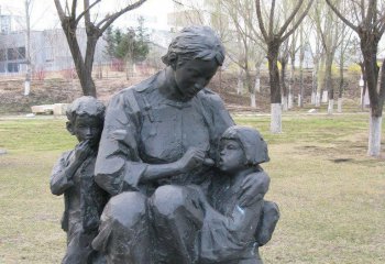亲情雕塑-公园伟大的母亲人物铜雕亲情雕塑