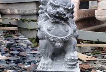 狮子雕塑-景区创意青石石雕镇宅狮子雕塑