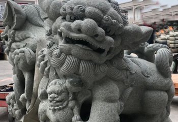 麒麟雕塑-户外庭院大理石石雕家用麒麟雕塑