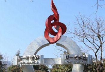 奥运雕塑-户外景观创意抽象公园装饰品奥运雕塑