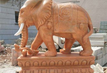 大象雕塑-户外景区大型景观装饰品石雕大象雕塑