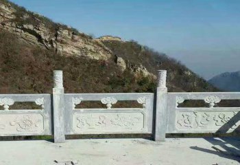 栏杆栏板雕塑-山顶凉亭大理石栏杆防护栏雕塑