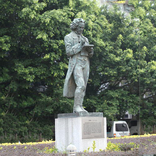贝多芬雕塑-校园名人音乐家世界名人贝多芬雕塑