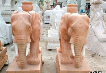 大象雕塑-庭院小区大型镇宅招财大象雕塑