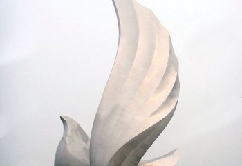 鸽子雕塑-城市广场创意不锈钢铸造切面抽象鸽子雕塑