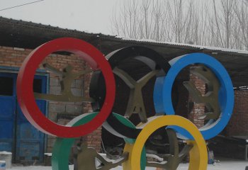 奥运雕塑-玻璃钢公园景观创意奥运雕塑