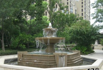 喷泉雕塑-小区广场景观大型喷泉石雕