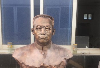 刘伯承雕塑-户外园林铜雕著名的军事家刘伯承雕塑