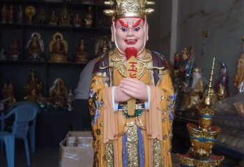 龙王雕塑-寺庙娑竭罗龙王玻璃钢菩萨像龙王雕塑
