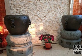 缸雕塑-庭院装饰故宫水缸铜雕缸雕塑