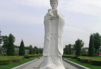 花神雕塑-景区园林神话人物汉白玉花神雕像