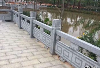栏杆栏板雕塑-农场池塘边装饰大理石镂空栏杆