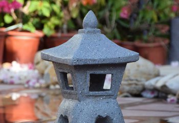 灯笼雕塑-花园庭院落地石灯摆件日式装饰宫灯禅意摆件雕塑