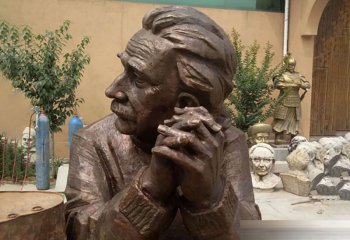 爱因斯坦雕塑-名人铜雕思考的爱因斯坦