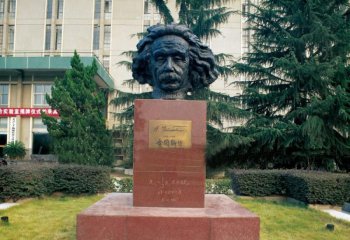 爱因斯坦雕塑-头像铜雕校园世界名人爱因斯坦雕塑