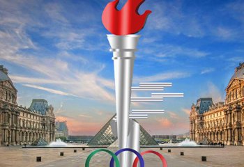 奥运雕塑-户外创意不锈钢火炬奥运雕塑