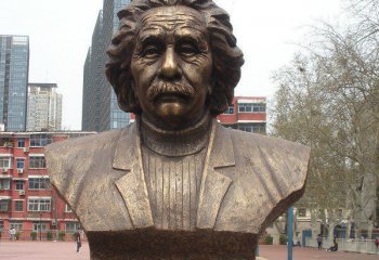 爱因斯坦雕塑-校园胸像名人铜雕爱因斯坦雕塑