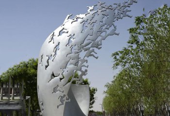 奥运雕塑-广场不锈钢抽象奥林匹克竞技奥运雕塑
