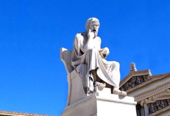 柏拉图雕塑-大理石景观雕塑城市广场景区园林世界名人帕拉图雕塑