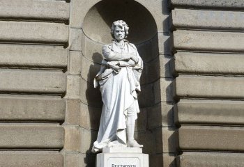 贝多芬雕塑-广场汉白玉世界著名作曲家音乐家人物贝多芬雕塑