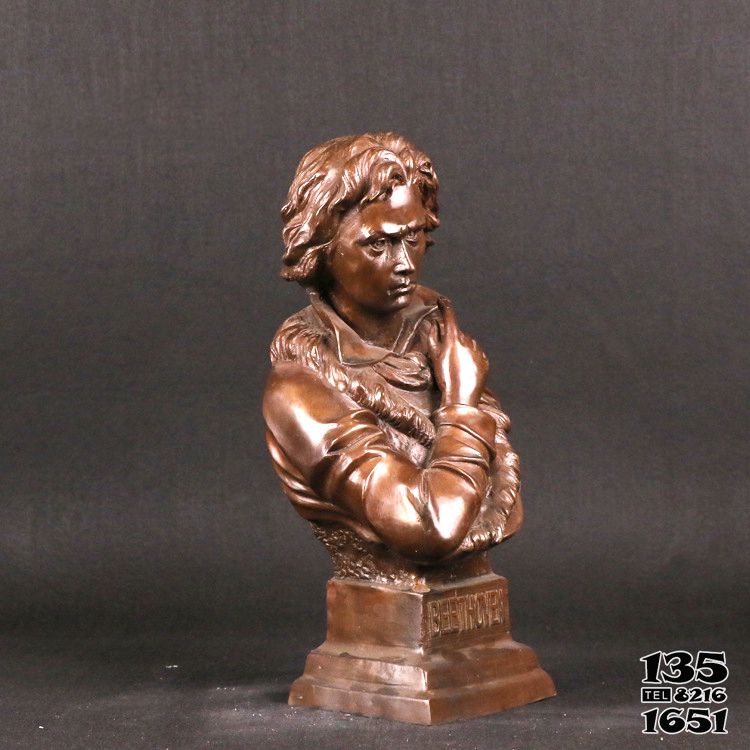 贝多芬雕塑-世界名人著名音乐家少年时代的贝多芬雕塑