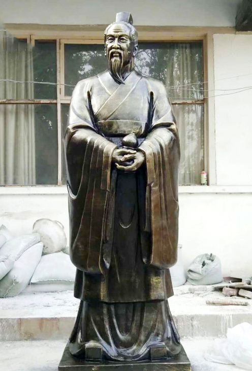 扁鹊雕塑-古代名医铜雕校园扁鹊雕塑高清图片