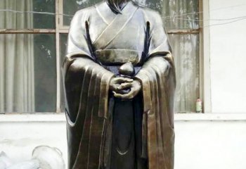 扁鹊雕塑-古代名医铜雕校园扁鹊雕塑