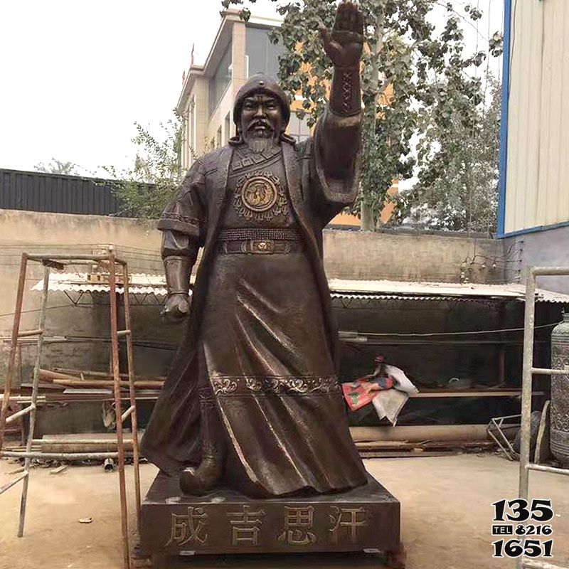 成吉思汗雕塑-世界名人著名军事家成吉思汗雕塑高清图片