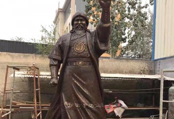 成吉思汗雕塑-世界名人著名军事家成吉思汗雕塑