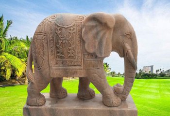 大象雕塑-别墅小区门口大型装饰品景观大象雕塑