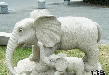 母子雕塑-公园景区大理石石雕母子雕塑
